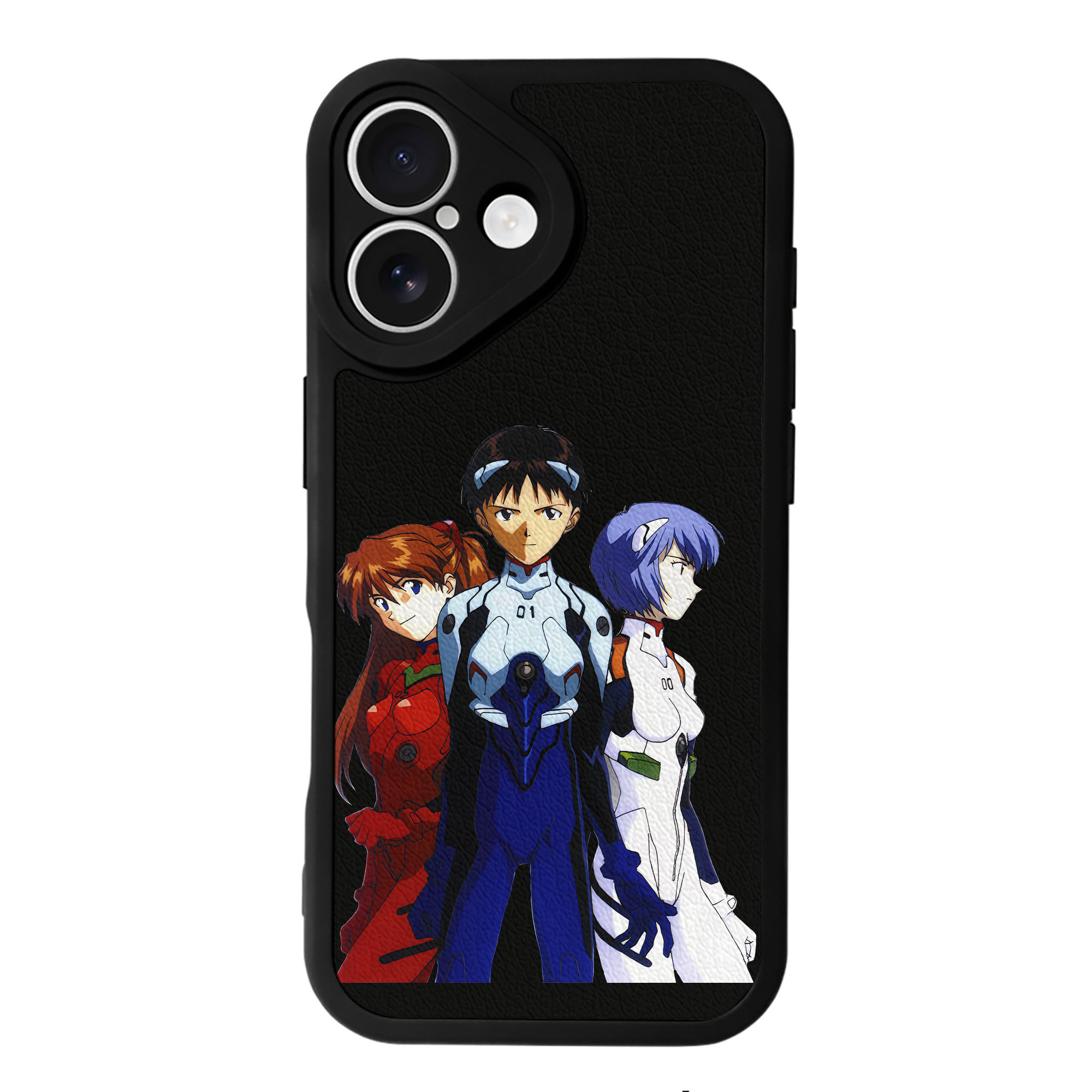 （画像用） EVA 新世紀エヴァンゲリオン 【iPhone 16シリーズ対応】シリコンスマホケース（レザー調） 材質：シリコン